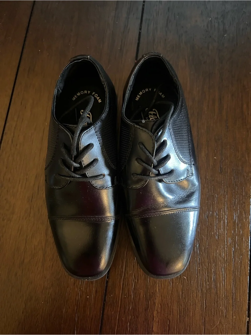 Florsheim Black Boys' Dress Oxfords - Lace-Up Formal Shoes
